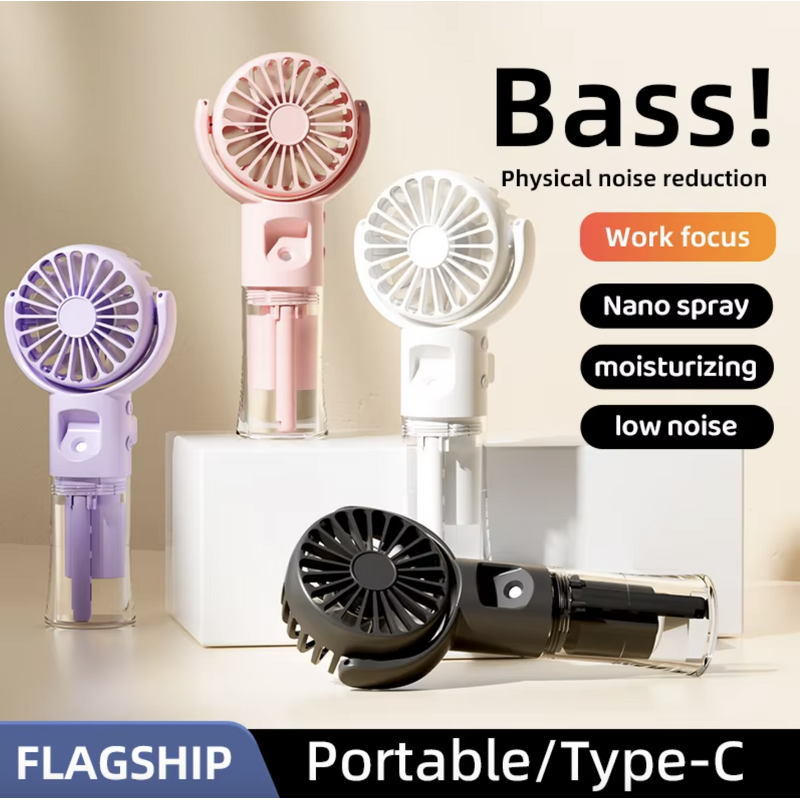 Misting Fan - Manufacturer Mini USB 4 Speed Water Mist Spray Handheld Travel
