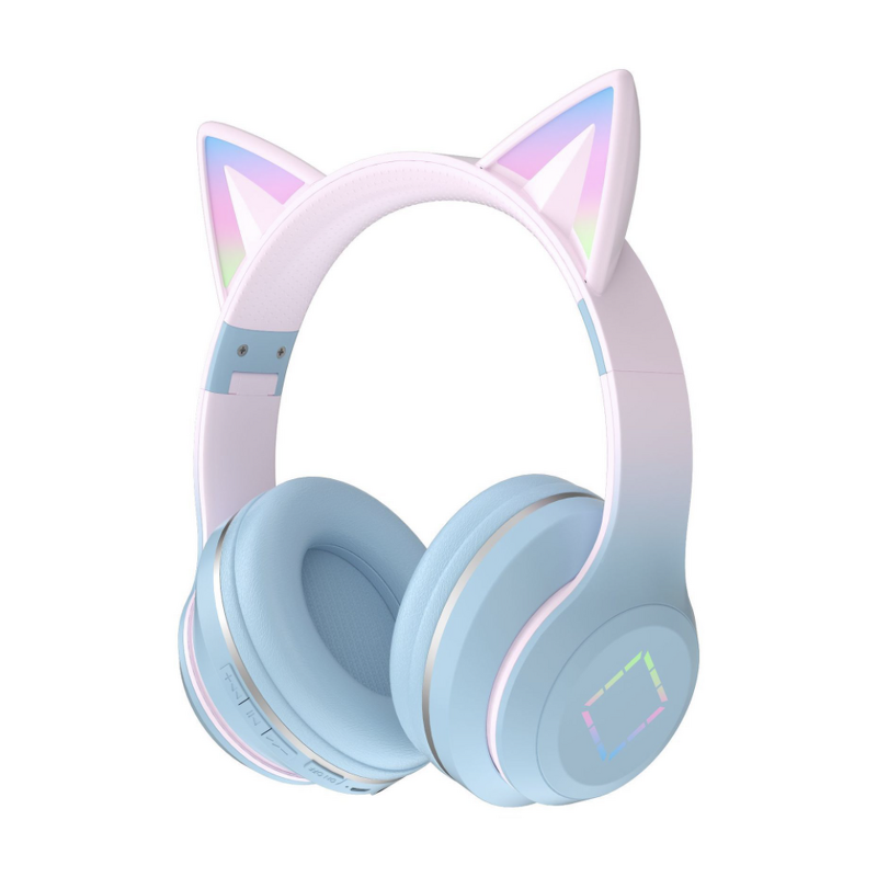 Wireless Headphones - Manufacturer Cat Ears RGB Light Stereo Noise Cancelling Mic