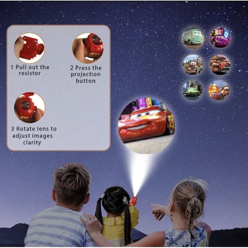 Kids Watch - Manufacturer Cartoon Projected LED 128x128 5-10 Days Cars Projection