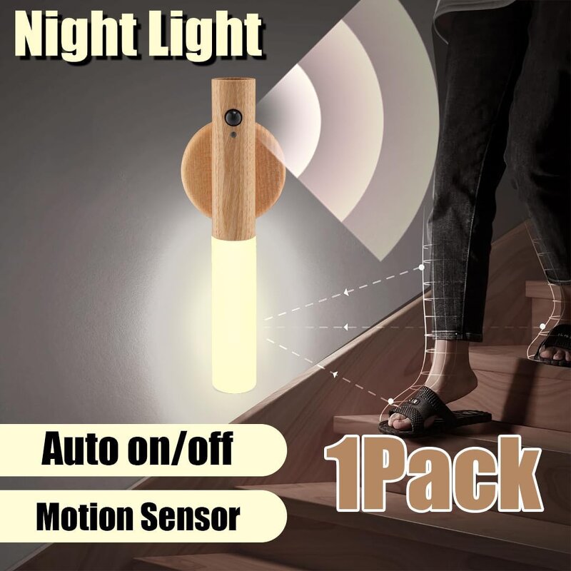 Night Light - Manufacturer USB Inductive LED Motion Sensor Magnetic Wall Bedroom