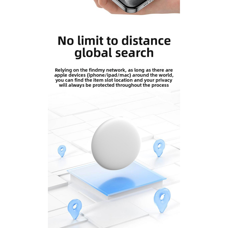 GPS Tracker - Manufacturer Real-Time Smart AGPS Plastic Airtags Pets Elderly