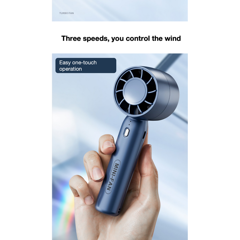 USB Fan - Manufacturer Rechargeable Turbo Phone Holder Handy Desktop Bed Summer