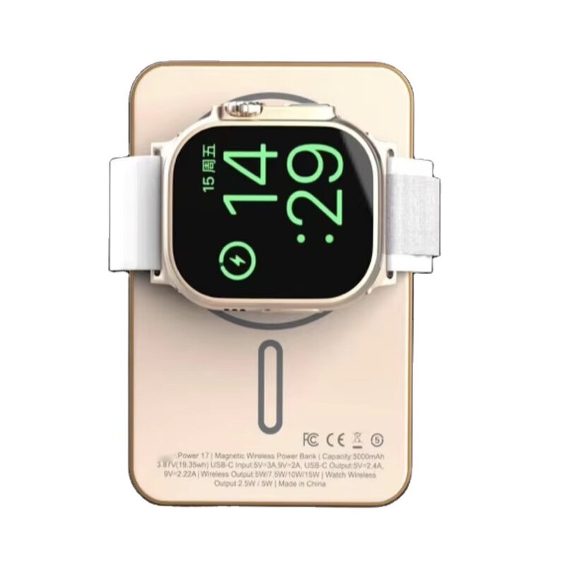 Power Bank - Manufacturer 5000mAh Magnetic Wireless 20W Type-C LED iPhone