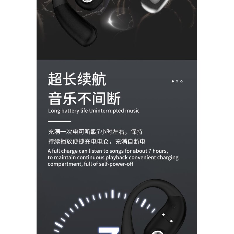 Wireless Headphones - Manufacturer Mini BT5.4 LED Long Endurance Light Weight Sports