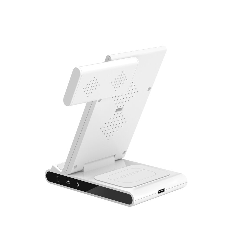 Wireless Charger - Manufacturer 3-in-1 Foldable 15W QC2.0 Type-C Phone Watch Earphone