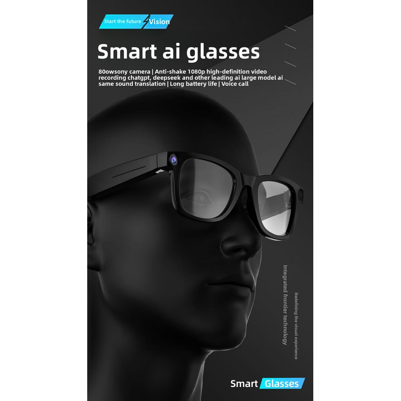 Smart Eyewear - Manufacturer Bluetooth Discreet HD Camera Touch Controls Hands-Free
