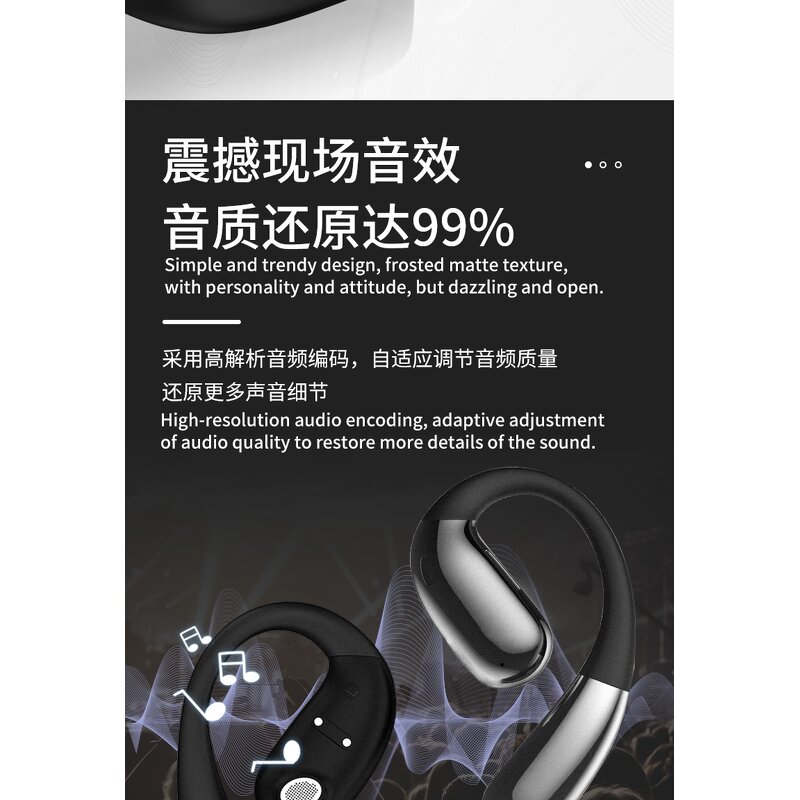Wireless Earphone - Manufacturer Mini BT5.4 LED Long Endurance Light Weight Sports