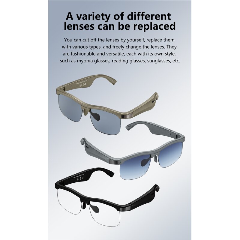 Smart Sunglasses - Manufacturer Bluetooth Open-Ear UV400 Hands-Free Outdoor Calls