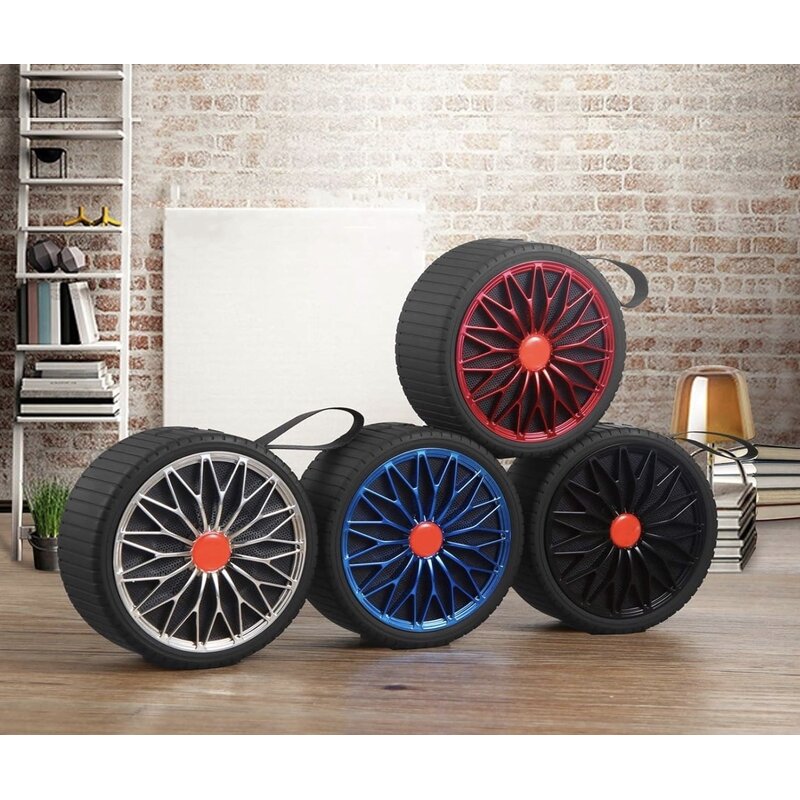 Bluetooth Speaker - Manufacturer Portable Tire Shape Plastic LED Deep Bass Outdoor