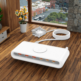 Charging Station - Manufacturer 6-Port USB PD ROHS Wireless Plastic Phones Watches