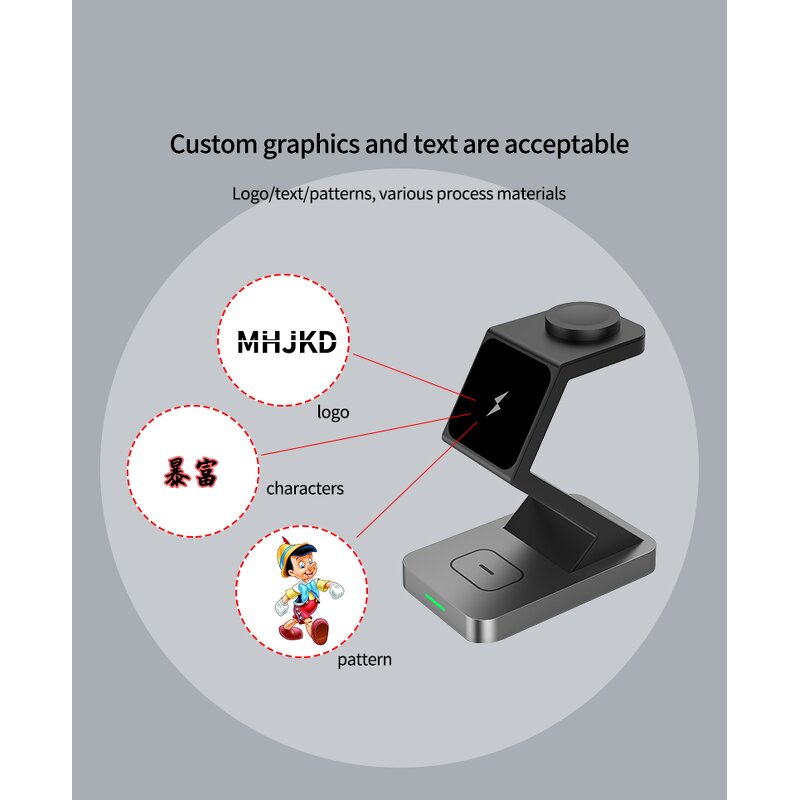 Wireless Charger - Manufacturer 2025 3-in-1 Type-C 15W PD Magnetic Phone Holder