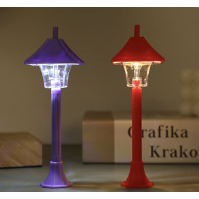 Miniature Lamp - Manufacturer 1/12 LED Street Lamp Dollhouse Outdoor Scene Light