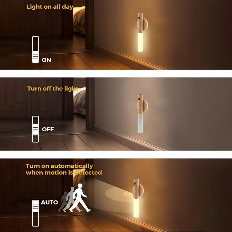Night Light - Manufacturer USB Inductive LED Motion Sensor Magnetic Wall Bedroom
