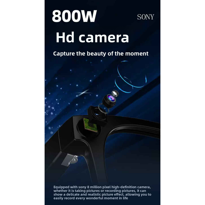 Smart Eyewear - Manufacturer Bluetooth Discreet HD Camera Touch Controls Hands-Free