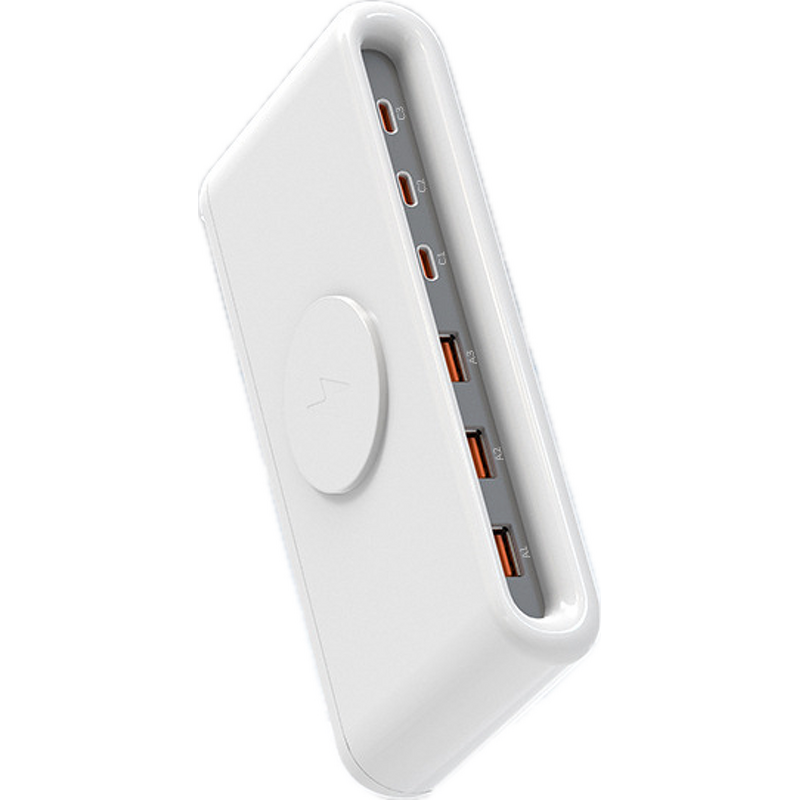 Charging Station - Manufacturer 6-Port USB PD Wireless Desktop Power Hub Phone Laptop