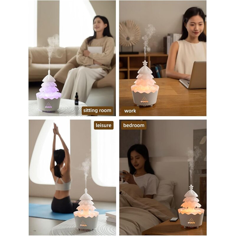 Aroma Diffuser - Manufacturer Raindrop Remote Christmas Tree Light Display Essential