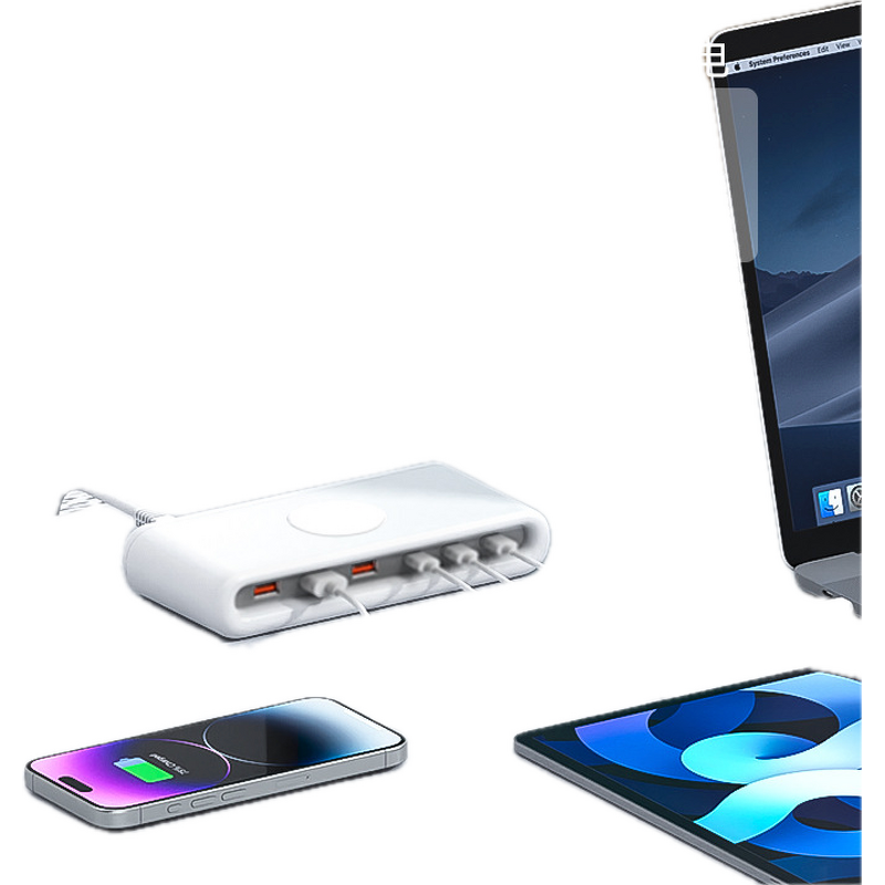 Charging Station - Manufacturer 6-Port USB PD ROHS Wireless Plastic Phones Watches