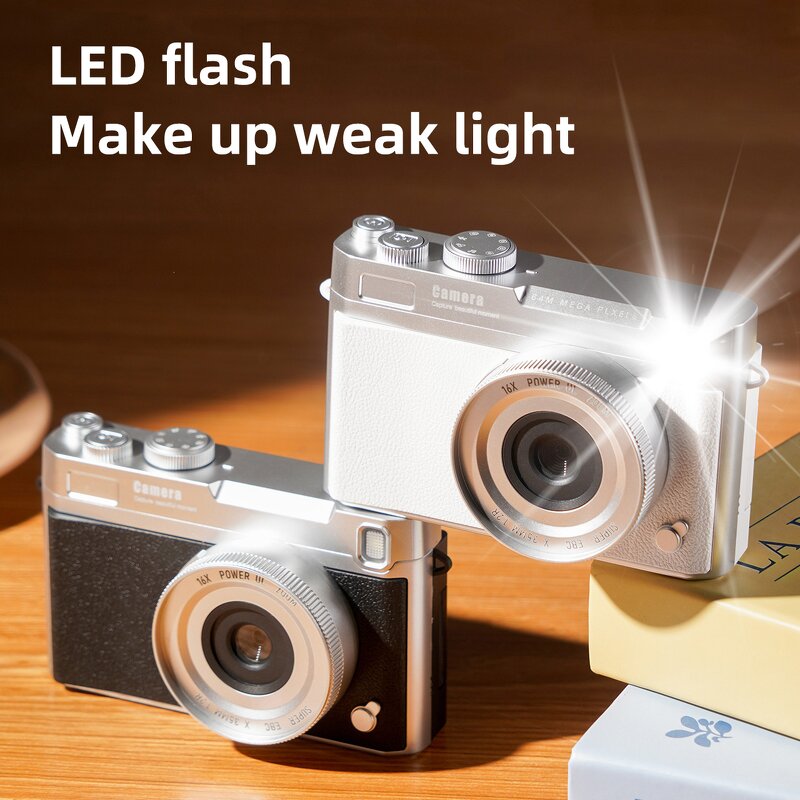 Digital Camera - Manufacturer New 64MP 2.8" Side Flip 16X 30 Creative Filters