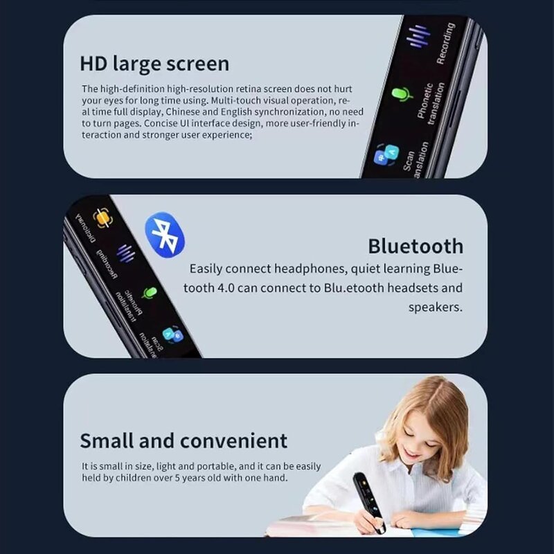 Translation Pen - Manufacturer AI Smart Instant Answering Dictionary Scanner Kids Dyslexia