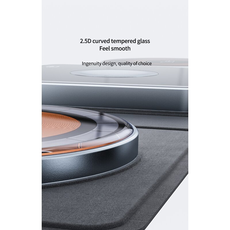 Wireless Charger - Manufacturer 15W Foldable Matte Black 3in1 Magnetic Mobile Stand