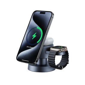 Wireless Charger - Manufacturer 15W Magnetic 3-in-1 Smartphone Headphones Watch Charger