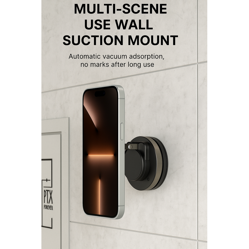 Phone Stand - Manufacturer Auto-Lock Magnetic Zinc Alloy No Shaking Desk Wall