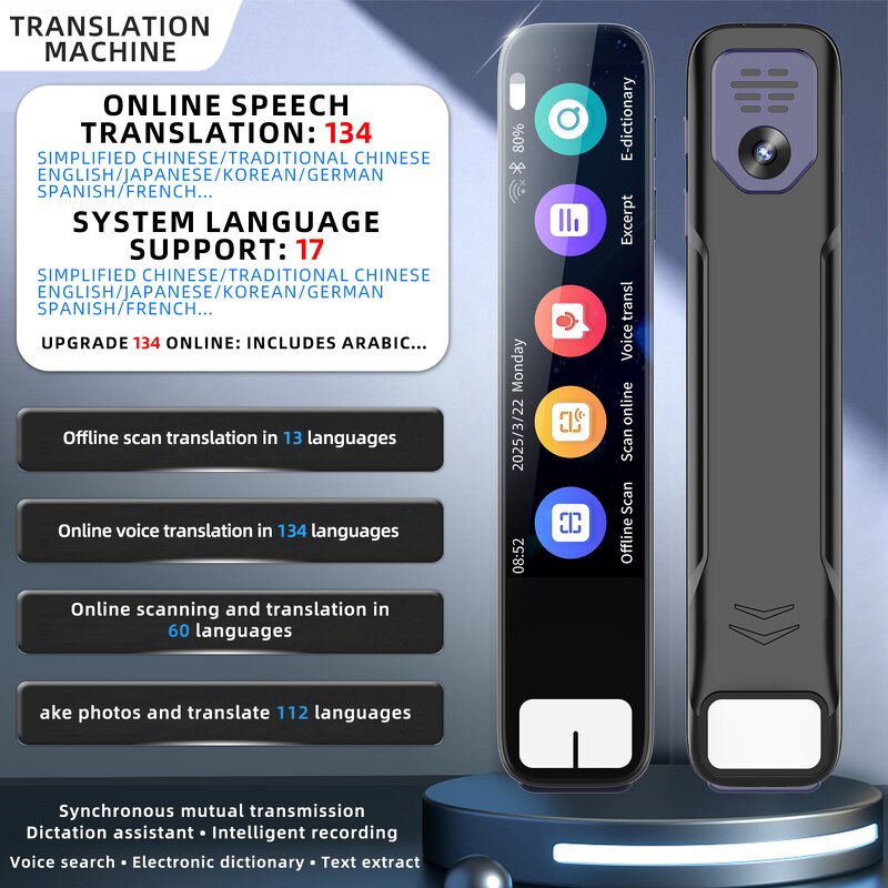 Translation Pen - Manufacturer S08B AI Smart Instant Answer Dictionary Scanner Kids Business
