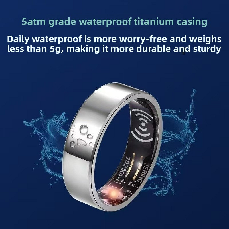 Smart Ring - Manufacturer Health Real-Time Heart Rate Sleep Activity Portable Charger