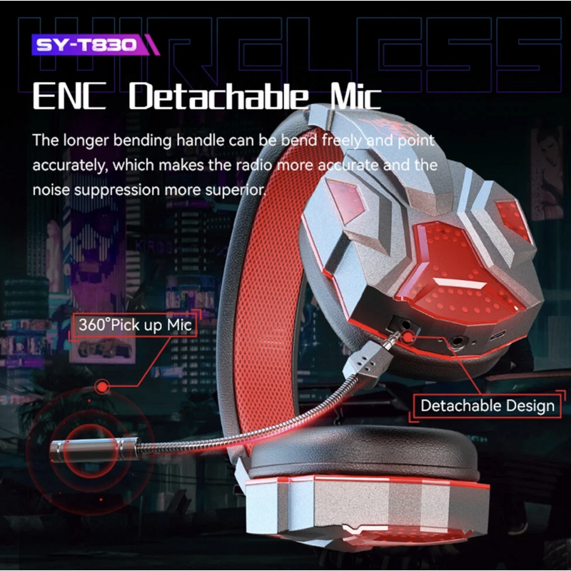 Gaming Headset - Manufacturer Wireless Low Latency Detachable Mic Surround PS5 PC