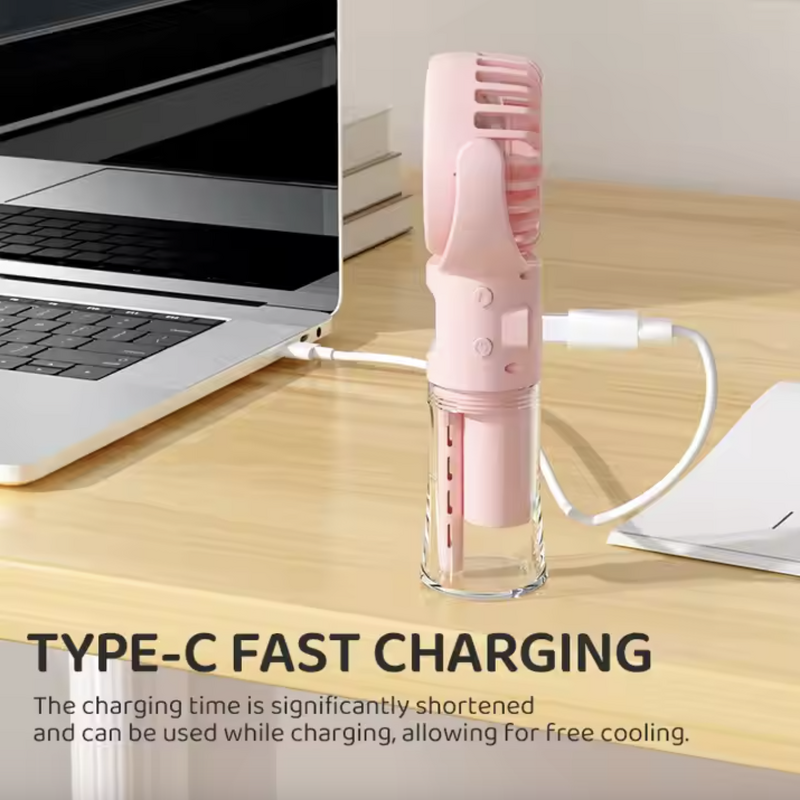 Misting Fan - Manufacturer Mini USB 4 Speed Water Mist Spray Handheld Travel