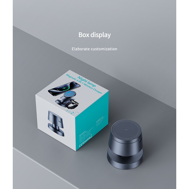 Wireless Charger - Manufacturer 3-in-1 Aluminum ABS OTP Protection Universal Silicone Dock