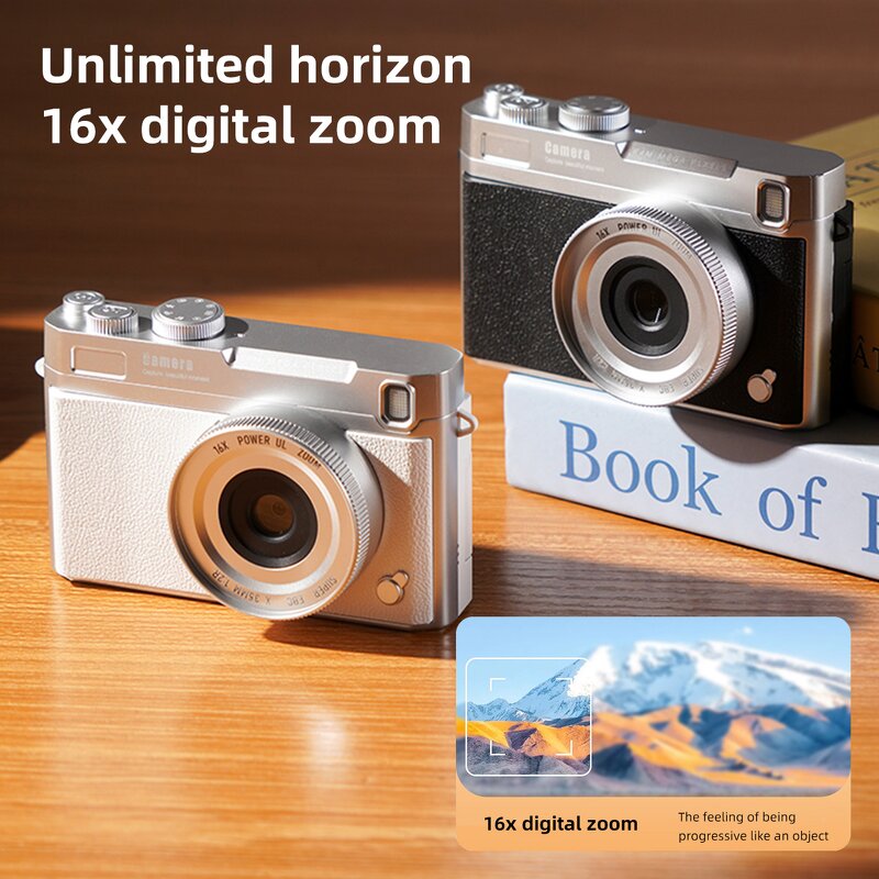 Digital Camera - Manufacturer 64MP Mirrorless 2.8" 16X 30 Filters Selfie Photography