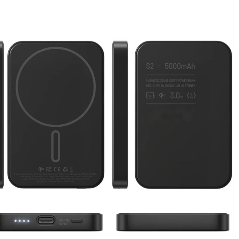 Power Bank - Manufacturer 5000mAh Magnetic Wireless 20W Type-C LI-Polymer Pocket