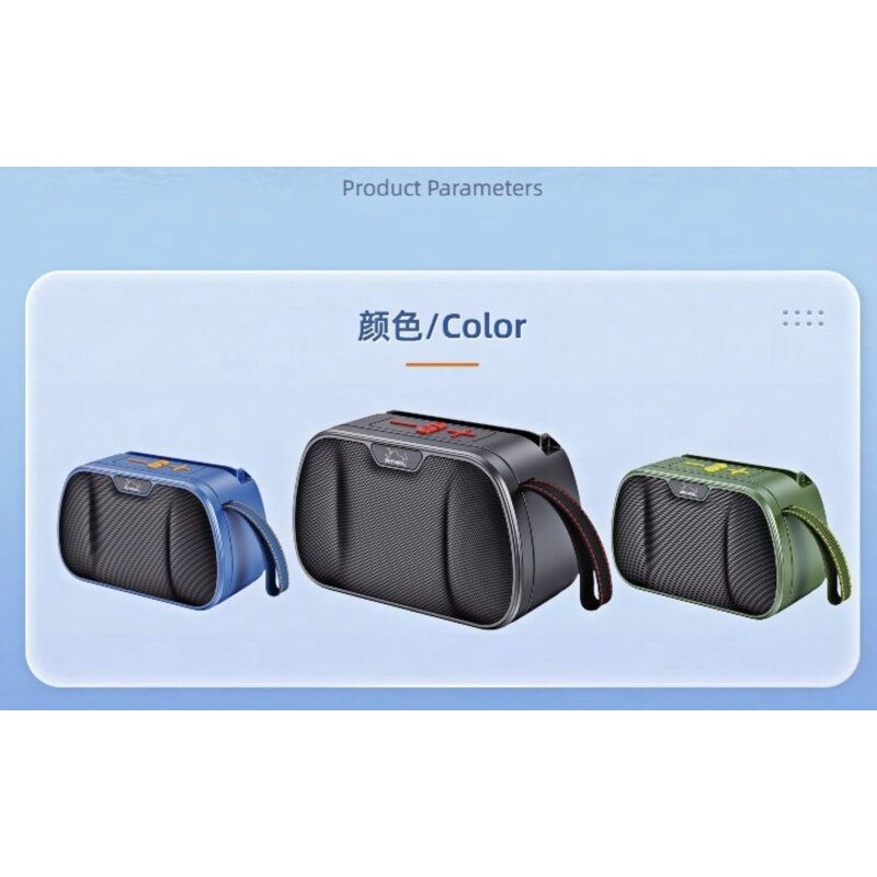 Bluetooth Speaker - Manufacturer Portable RGB TF/FM/USB/LINE IN 10m Range Colorful