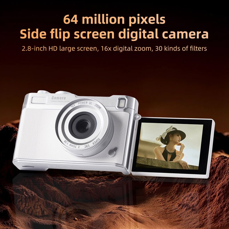 Digital Camera - Manufacturer 4K 64MP 180° Flip 16X CMOS AF Vlogging OEM ODM
