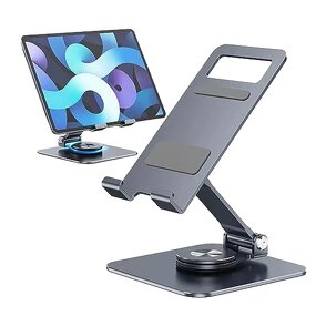 Tablet Stand - Manufacturer 360° Foldable Aluminum iPad Laptop Desk Accessory