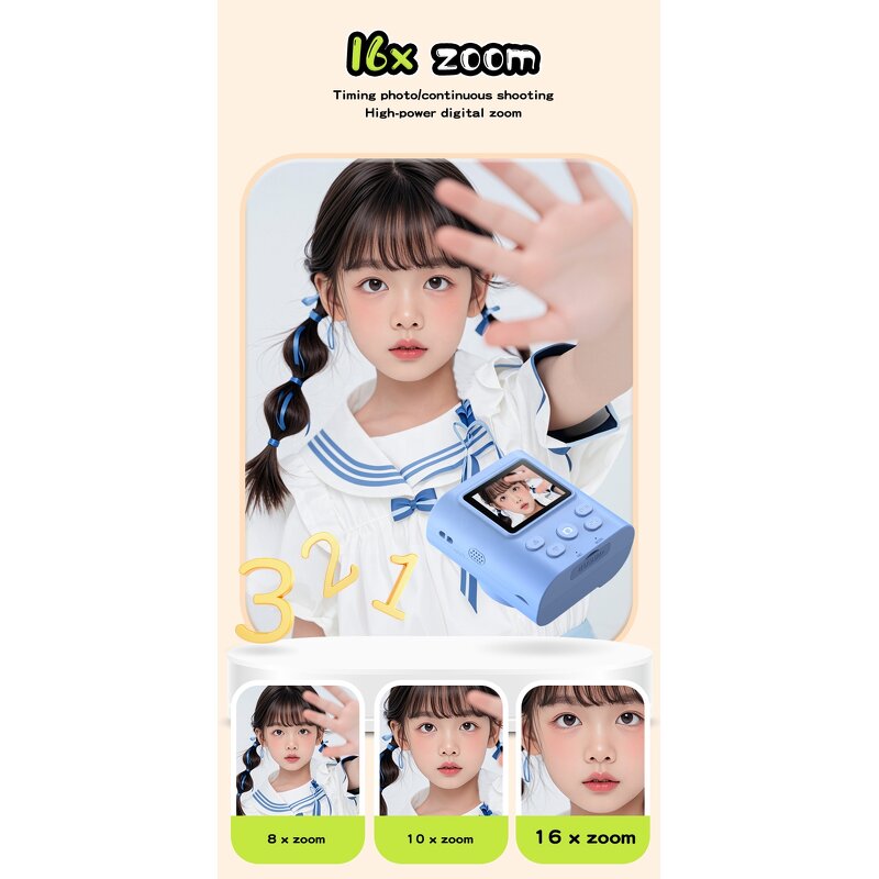 Digital Instant Print Camera Manufacturer - P99 2.0" HD 16X Zoom 32GB