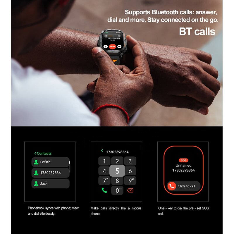 Smart Watch Manufacturer - K72 2.13" AMOLED GPS Multi-System BT Call