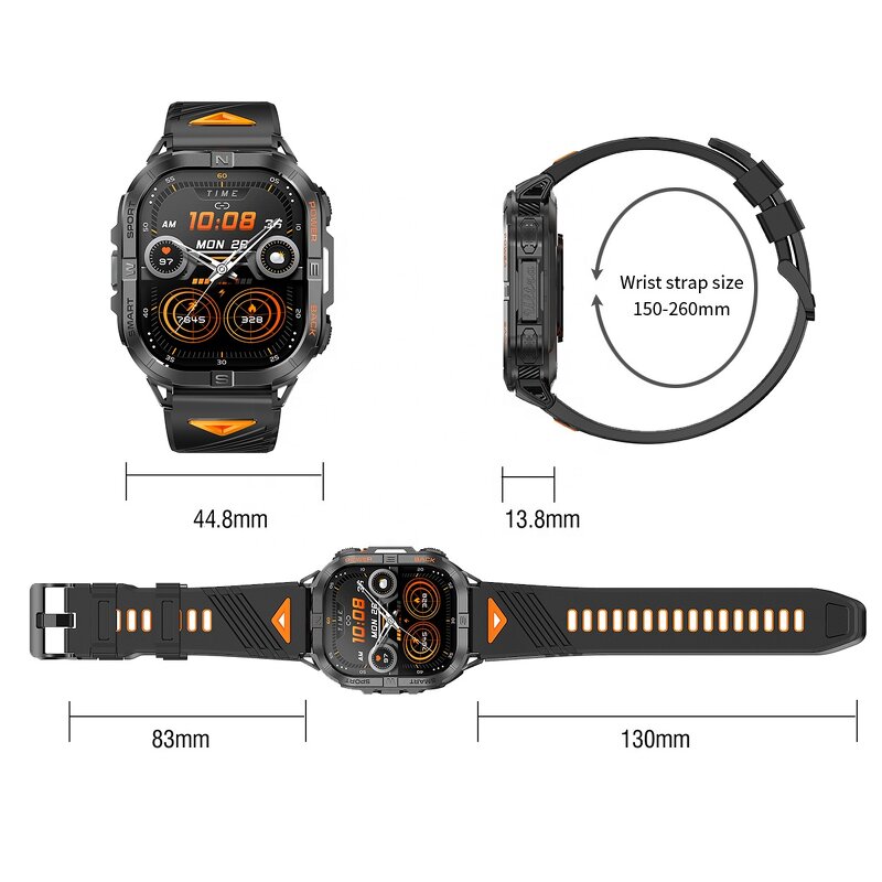 Smartwatch Manufacturer - K72 2.13" AMOLED GPS Compass Flashlight 3ATM