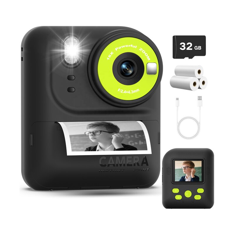 Kids Instant Print Camera Manufacturer - P89 2.0" IPS 1080P Thermal