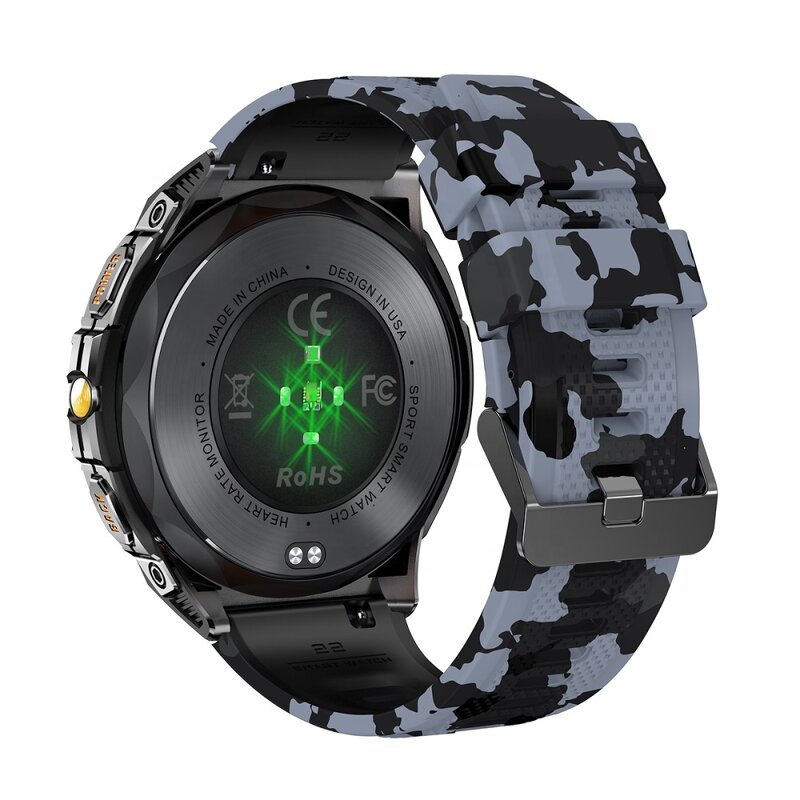 Outdoor Smartwatch Manufacturer - K71 AMOLED 600mAh LED Flashlight IP68