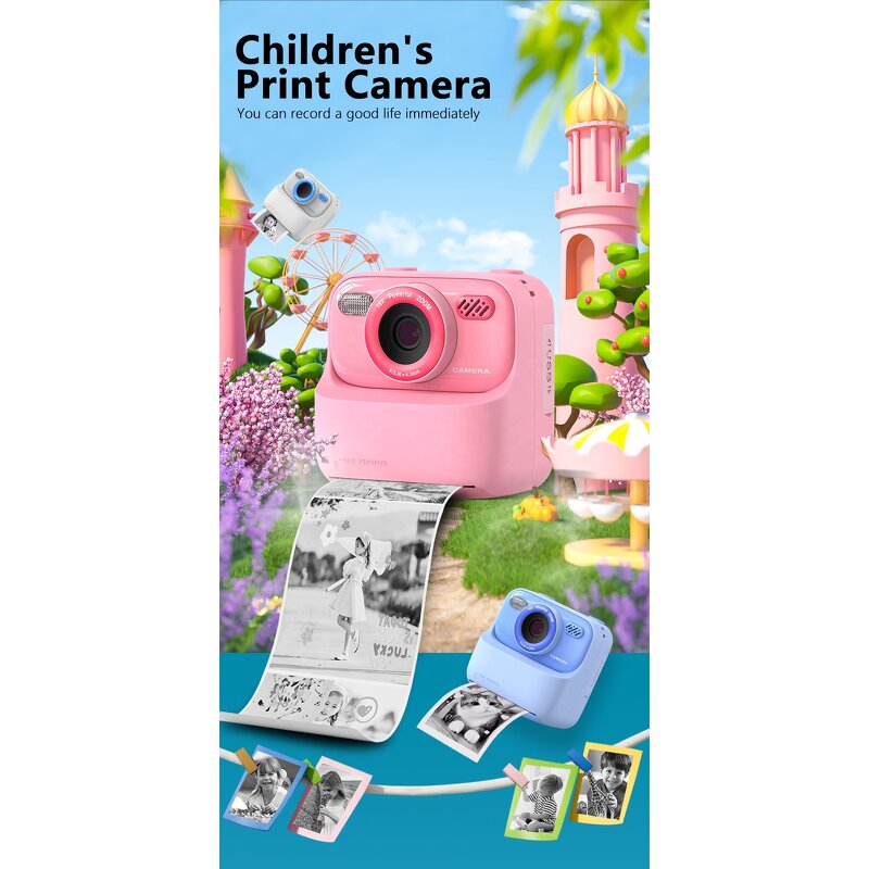Instant Print Camera Manufacturer - Dual Lens 32GB 2.4" HD 3.5H Video