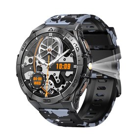 Outdoor Smartwatch Manufacturer - K71 AMOLED 600mAh LED Flashlight IP68