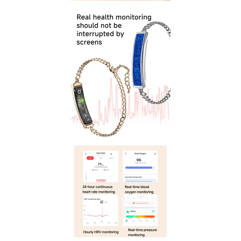 Smart Watch Manufacturer - B6 Screenless 5ATM Waterproof Heart Rate