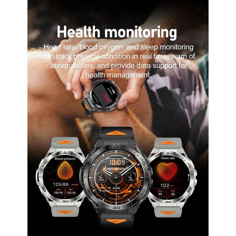 Sports Smart Watch Manufacturer - K71 AMOLED LED Flashlight 600mAh