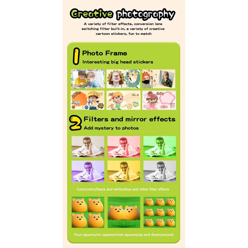 Instant Print Camera Manufacturer - P99 Cute with Thermal Paper Music