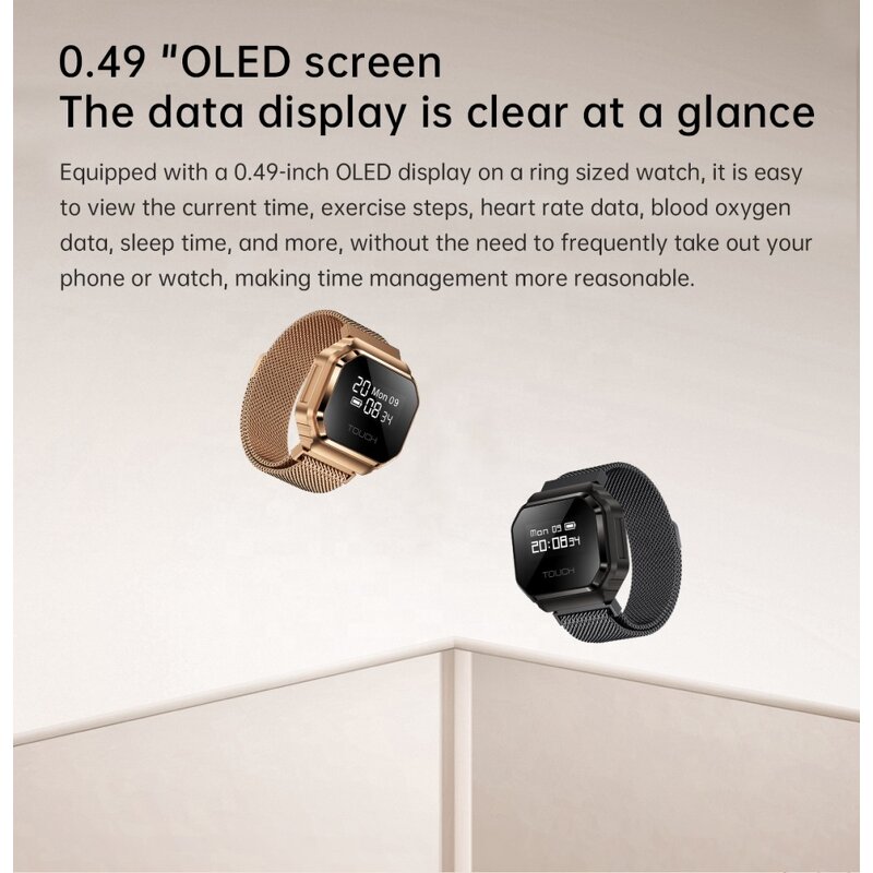Smart Ring Manufacturer - B7 OLED 5ATM Waterproof Heart Rate Sleep