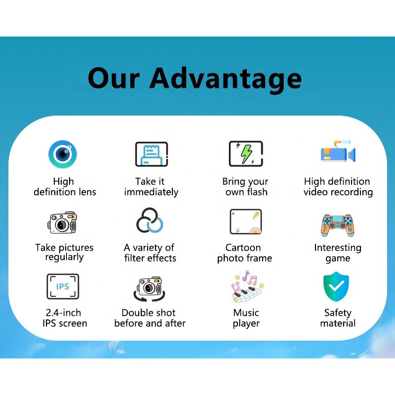 Instant Print Camera Manufacturer - P79 2.4" IPS 7s Thermal 1080P