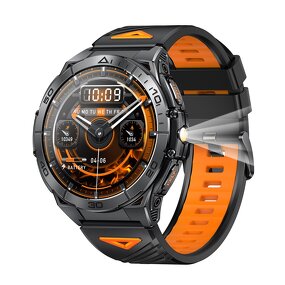 Outdoor Smart Watch Manufacturer - K71 1.6" AMOLED BT Call LED Flashlight