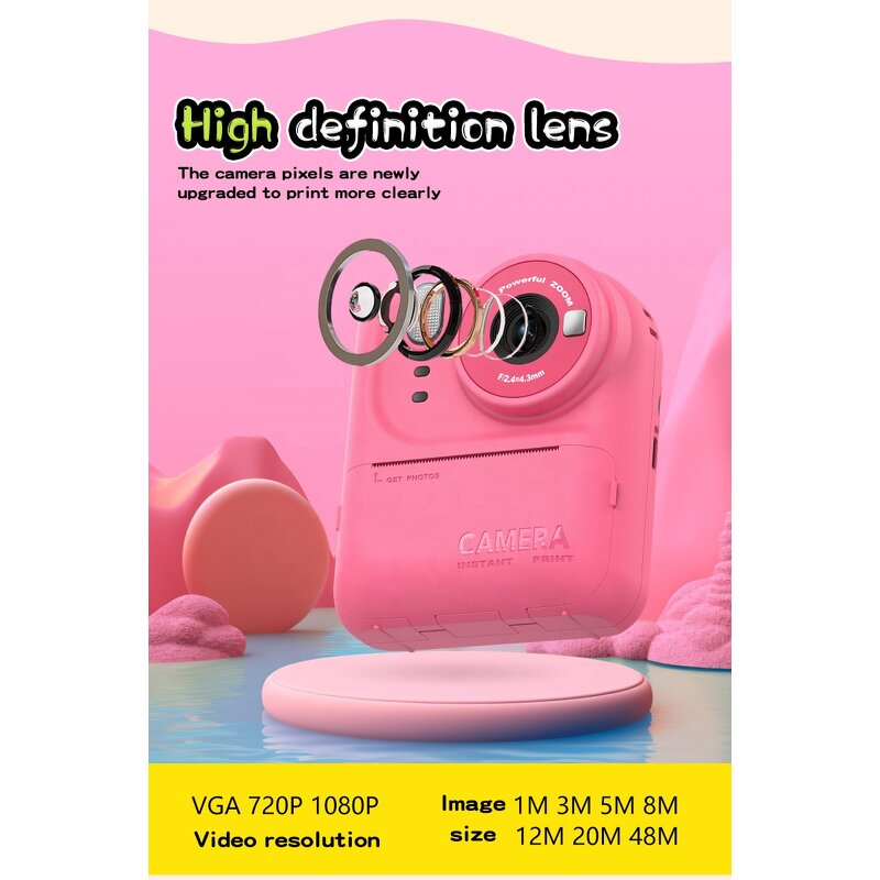 Kids Digital Camera Manufacturer - P89 Instant Print 1080P 2.0" IPS